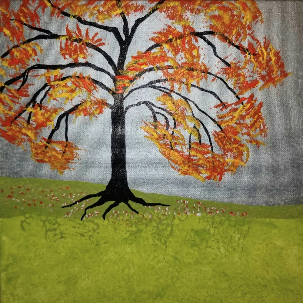 Original painting "Silver Sky"